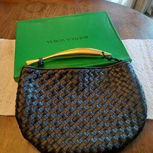 Bottega Veneta Black Medium Sardine Bag